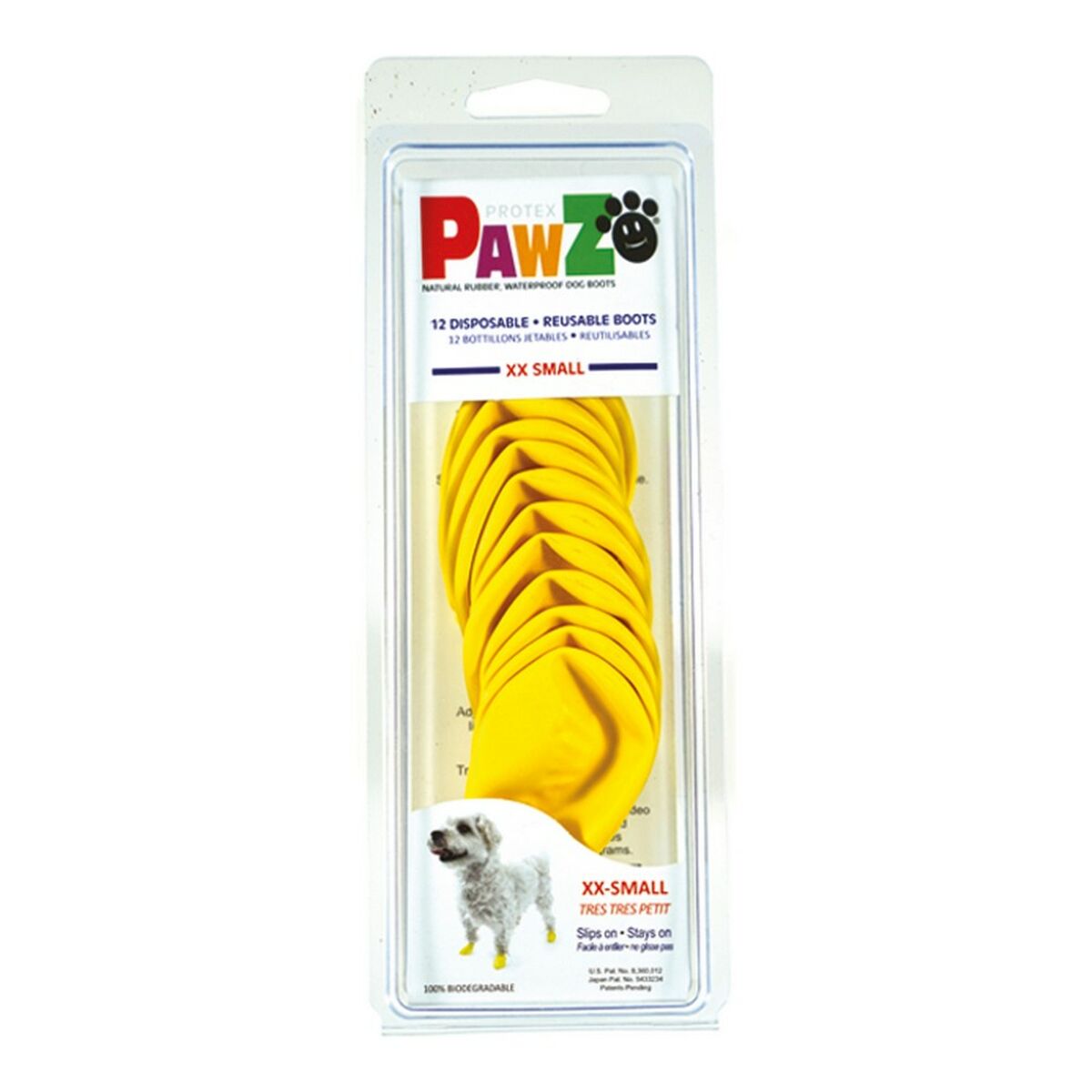 Boots Pawz Dog 12 Units Yellow Size XXS-1