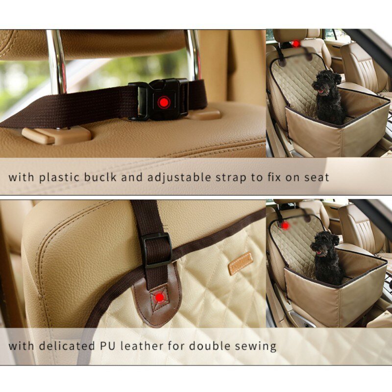 2-in-1 Dog Car Seat Cover & Carrier – Anti-Slip Booster Design