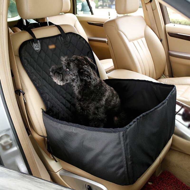 2-in-1 Dog Car Seat Cover & Carrier – Anti-Slip Booster Design