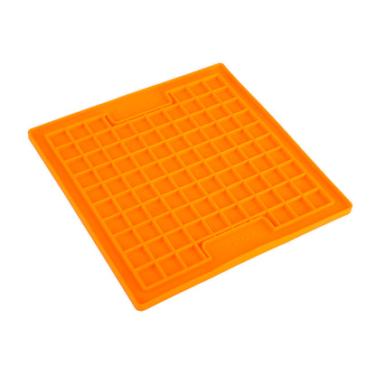 LickiMat Dog Feeder – TPR Orange Slow-Feeding Mat