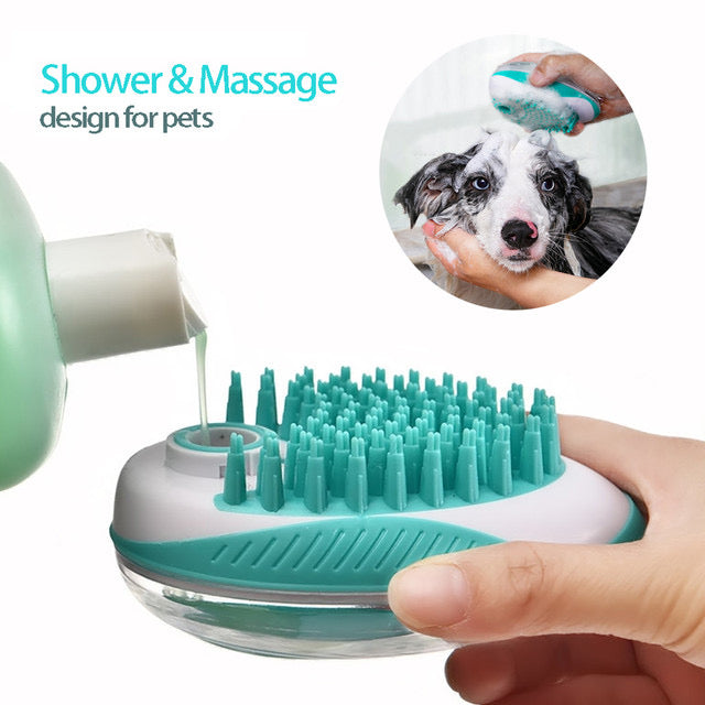 Pet Bath & Grooming Brush Comb