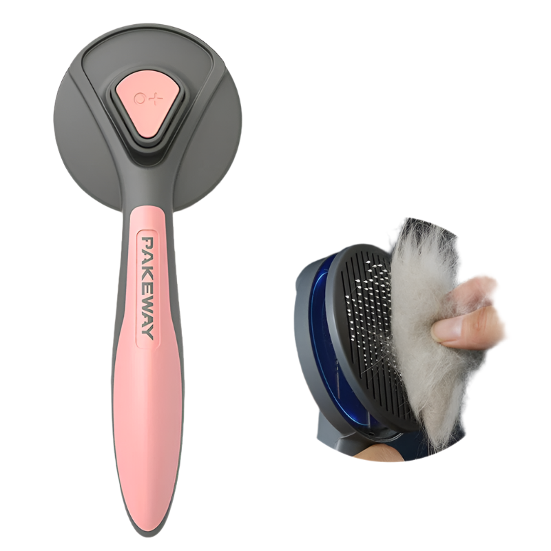 NNEOBA Cat Comb Dog Hair Remover Brush Pet Grooming Slicker Comb Removes Tangled  Self Cleaning Pet Supplies Accessories-1