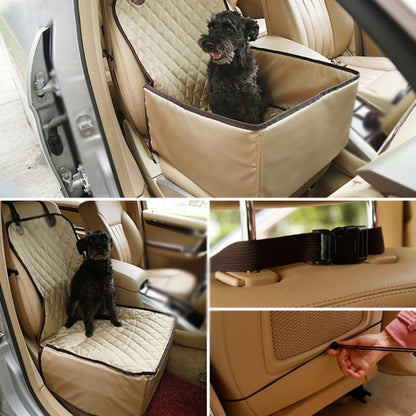 2-in-1 Dog Car Seat Cover & Carrier – Anti-Slip Booster Design