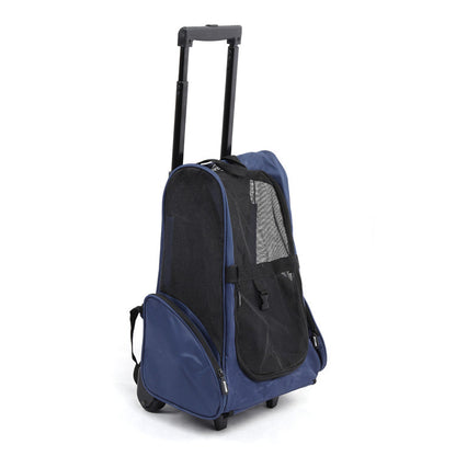 Travel 2-in-1 Retractable Pet Carrier (Blue)